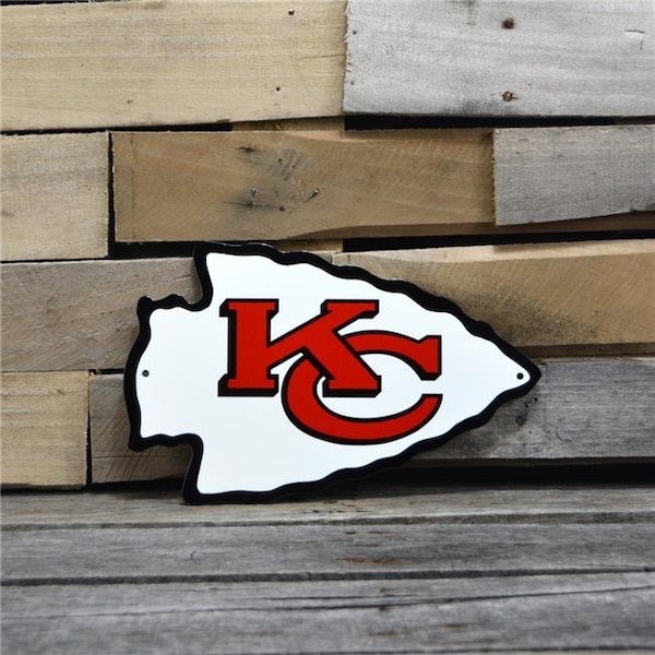 Authentic Street Signs Authentic Street Signs 99015 12 in. Kansas City Chiefs Steel Logo - 99015