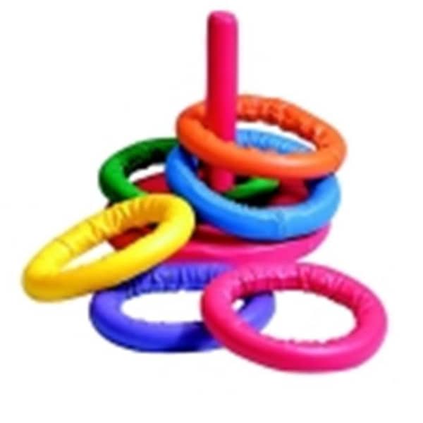 Sportime Sportime Soff-Ring Toss Game; Set 6 Rings & 1 Base With Post - 401040
