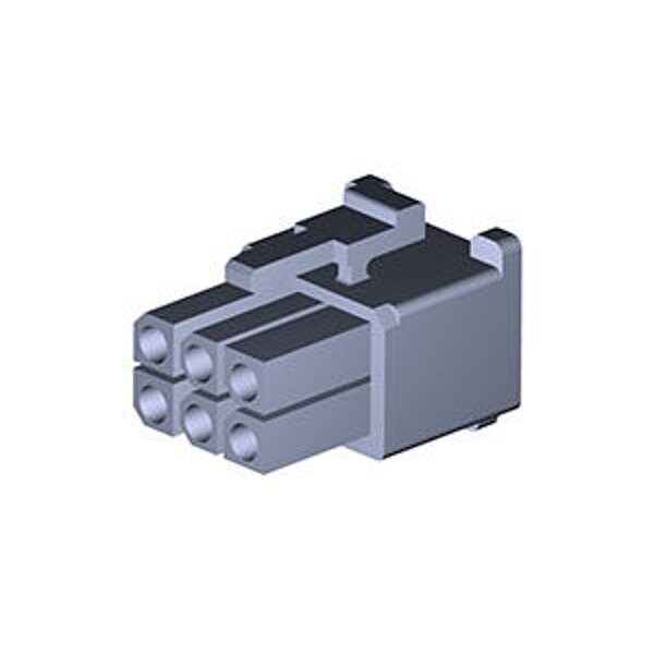 Molex Board Connector, 6 Contact(S), Female, Straight, Crimp Terminal, Locking, Natural Insulator,  - 15311062
