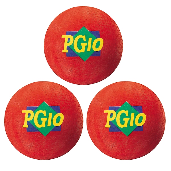 Martin Sports Playground Ball, 10-Inch, Red, PK3 - MASPG10R