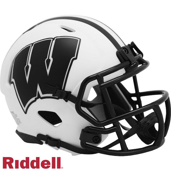 Riddell Riddell 9585590242 Wisconsin Badgers Riddell Replica Mini Speed Style Lunar Eclipse Helmet - Alternate - 9585590242