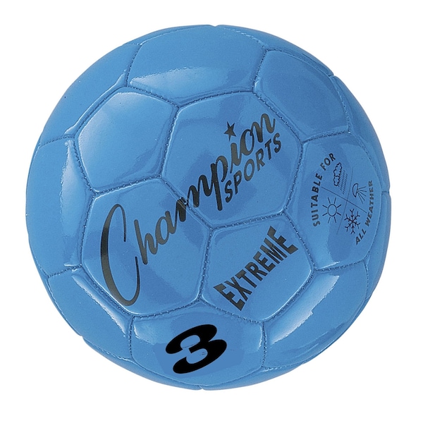 Champion Sports Extreme Soccer Ball, Size 3, Blue, 2PK - EX3BL