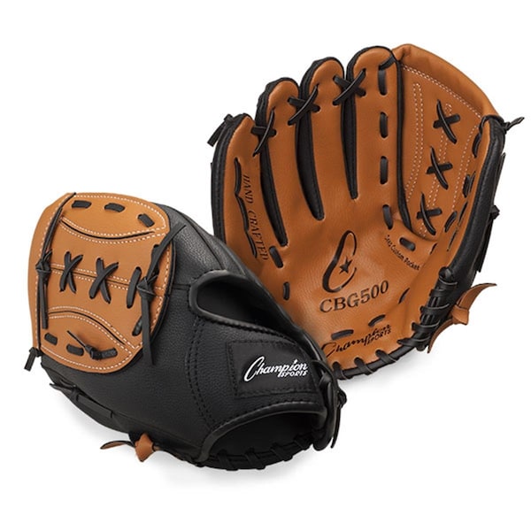 Perfectpitch Baseball Fielders Glove - Full Right Brown & Black 11in. - PE3361139
