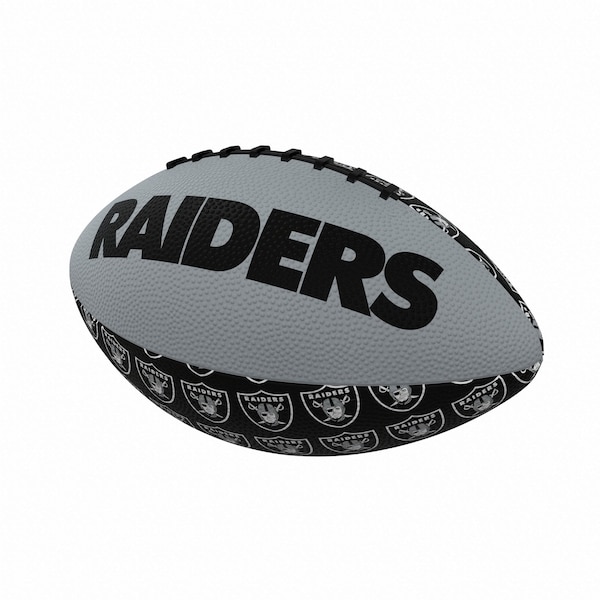 Logo Brands Las Vegas Raiders Mini Size Rubber Footballl - 623-93MR-3