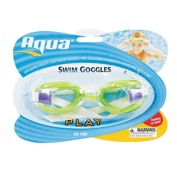 Aqua Leisure Aqua Swim Assorted PVC Junior Swim Goggles - AQG13684A
