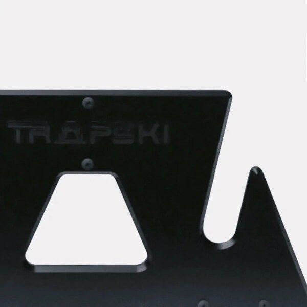 Trapski Double Wide Stance Snowboard Rack, Holds 2 Snowboards, Black - TRAPSKI2WB-BLK