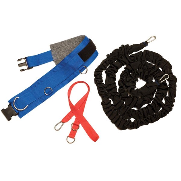 Champion Sports All Purpose Resistance Belt Set, Black & Red & Royal Blue - RT610