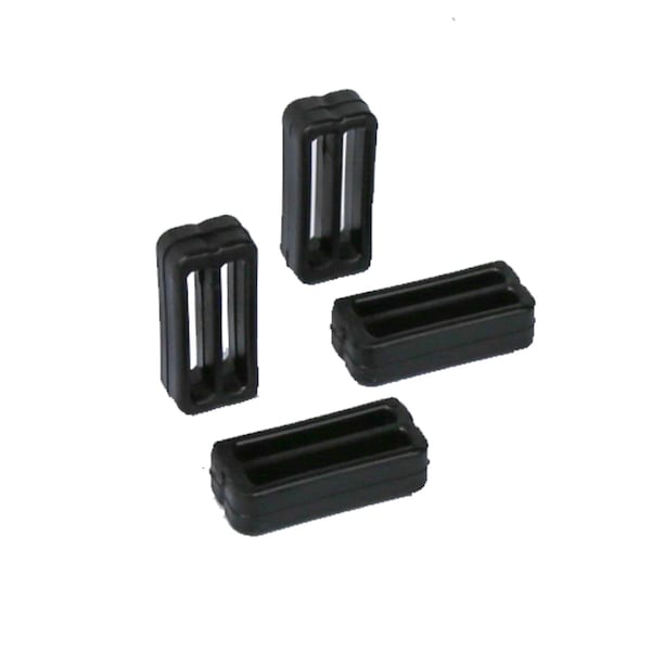 Trapski Black Strap Keeper Friction fit to our 3/4 in. Straps, 4PK - TRAPSKI-VKEEPER-4PK