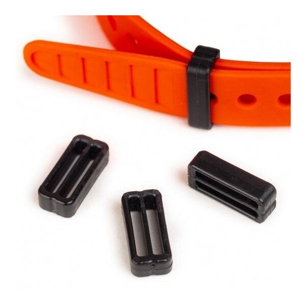 Trapski Black Strap Keeper Friction fit to our 3/4 in. Straps, 4PK - TRAPSKI-VKEEPER-4PK
