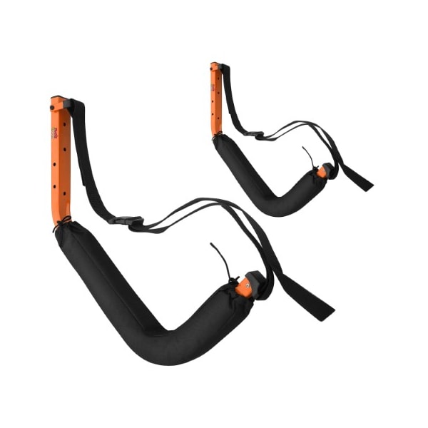 Leisure Sports Kayak Storage Wall Hangers- Set of 2- J Shaped Cradles for Stand-Up Paddle Boards and Surfboards - 978782LBG