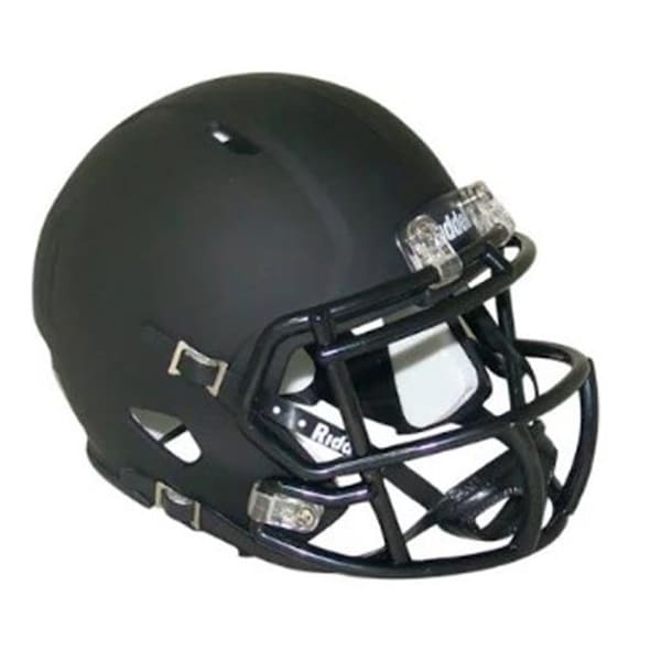 Signed And Sealed Riddell Blank Replica Mini Speed Style Matte Black with Black Parts Helmet - SI1319702