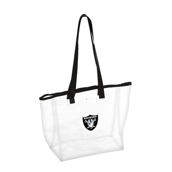 Logo Brands Las Vegas Raiders Stadium Clear Tote - 623-65P