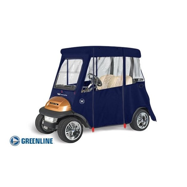 Eevelle Greenline 2 Passenger Drivable Golf Cart Enclosure - Navy - GLECCN02