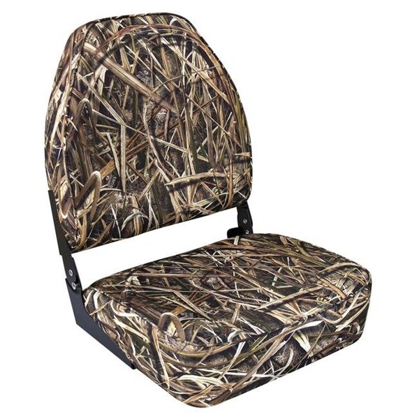 Wise Wise 8WD617PLS-728 High Back Camo Boat Seat; Mossy Oak Shadowgrass - 8WD617PLS-728