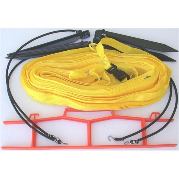 Perfectpitch 8 Meter Yellow 1-inch Non-adjustable Web Courtlines - PE3264252