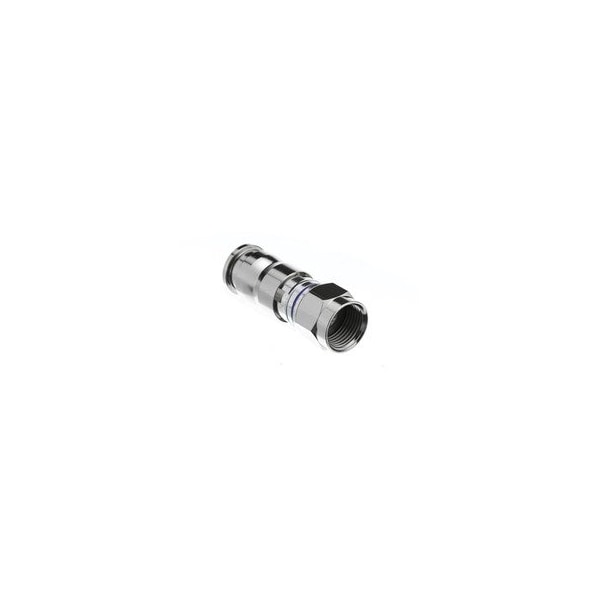 Swe-Tech 3C RG6 F-PIN Compression Connector Purple Band, 25PK - FWT31X4-31325