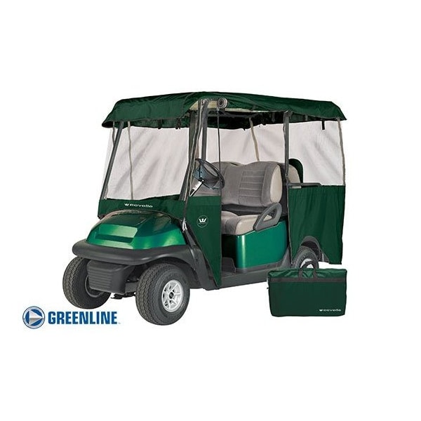 Eevelle Greenline 4 Passenger Drivable Golf Cart Enclosure - Torrey Green - GLEG04