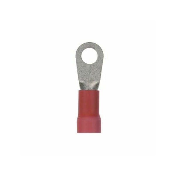 Panduit 8 AWG Vinyl Ring Terminal #10 Stud PK25 - PV8-10R-QY