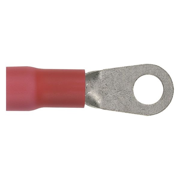 Panduit 8 AWG Vinyl Ring Terminal #10 Stud PK25 - PV8-10R-QY