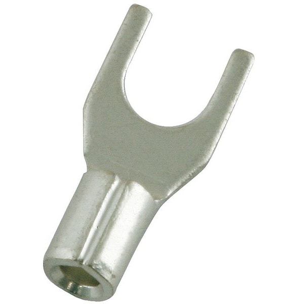 Power First 22-16 AWG Non-Insulated Block Fork Terminal #6 Stud PK100 - 4FRF7