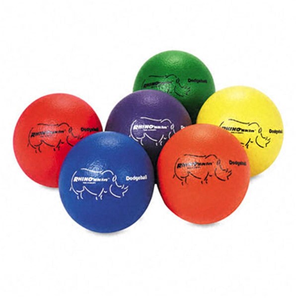Champion Sports Champion Sport  Dodge Ball Set  Rhino Skin  Assorted Colors  Six Balls per Set - CH32191