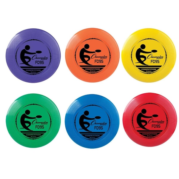 Champion Sports 125 g Competition Plastic Disc - Set of 6 - CH55943