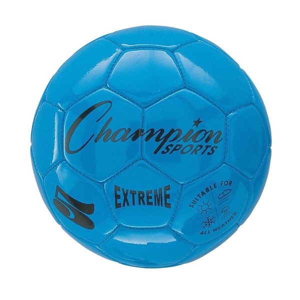 Champion Sports 3 Size Extreme Series Soccer Ball - Blue - CH100973