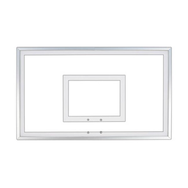 First Team First Team FT220 Acrylic 36 x 60 in. Framed Acrylic Backboard; Grey - FT220-GR