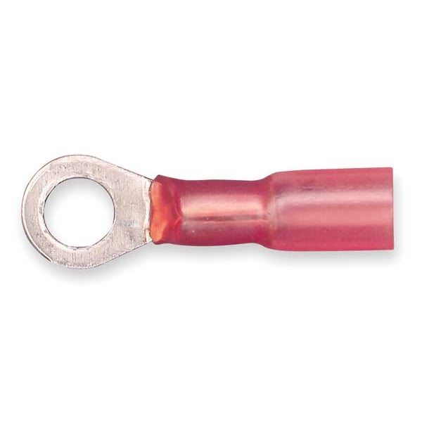 3M 22-18 AWG Heat-Shrink Ring Terminal #6 Stud PK25 - MH18-6R/LX
