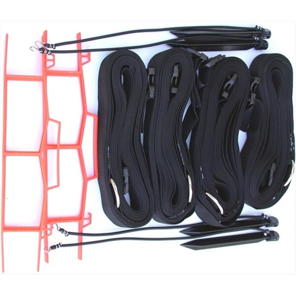 Perfectpitch 8 Meter Black 2-inch Adjustable Web Courtlines - PE2675189