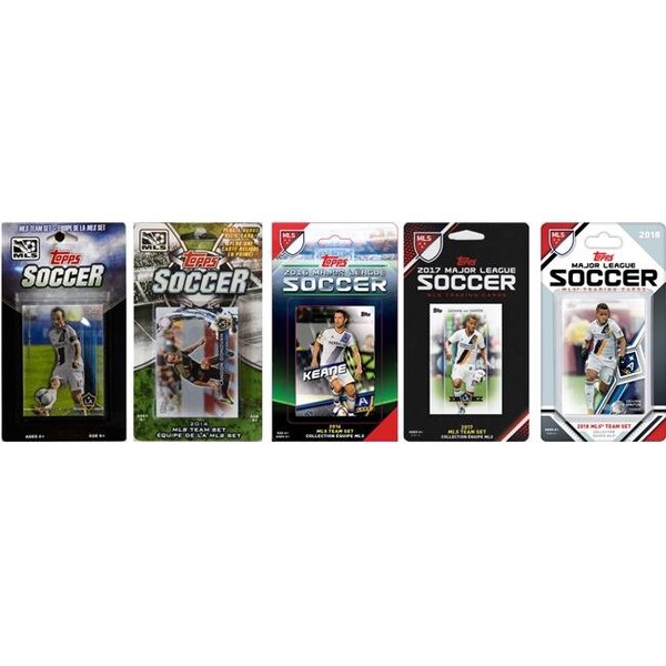 Williams & Son Saw & Supply C&I Collectables GALAXY518TS MLS Los Angeles Galaxy 5 Different Licensed Trading Card Team Sets - GALAXY518TS