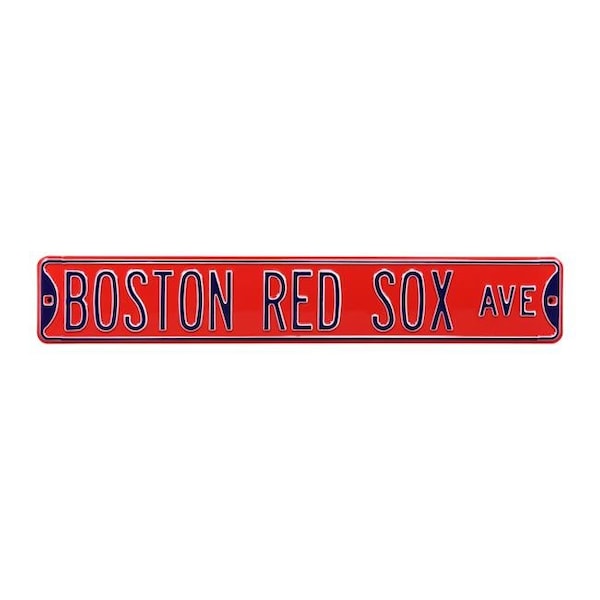 Authentic Street Signs Authentic Street Signs 30151 Boston Red Sox Avenue Red Street Sign - 30151