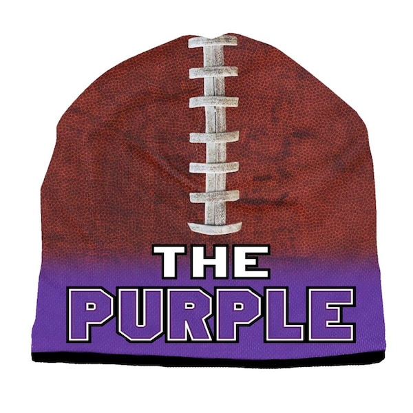American Mills Beanie The Purple Sublimated Football - 1122702526