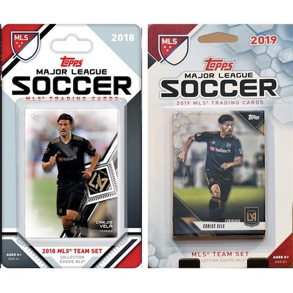 Williams & Son Saw & Supply C&I Collectables LAFC219TS MLS Los Angeles FC 2 Different Licensed Trading Card Team Set - LAFC219TS