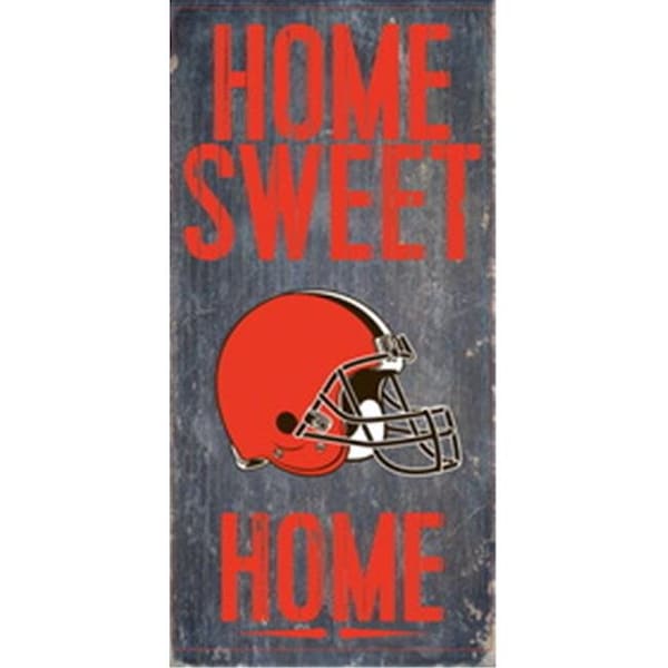 Fan Creations Cleveland Browns Wood Sign - Home Sweet Home 6"x12" - 7846004836