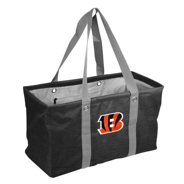 Logo Brands Cincinnati Bengals Crosshatch Picnic Caddy - 607-765-CR1