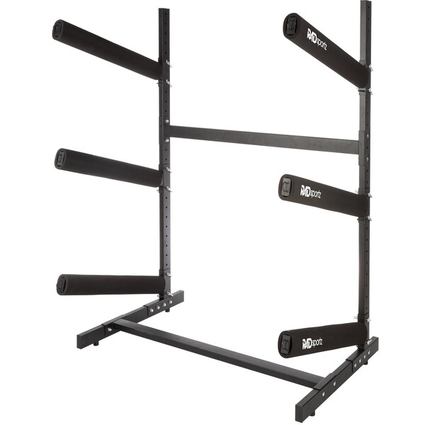 Rad Sportz Kayak Storage Rack - 3-Level Freestanding  Stand with Padded Arms, 300lb Capacity by - 83-7001