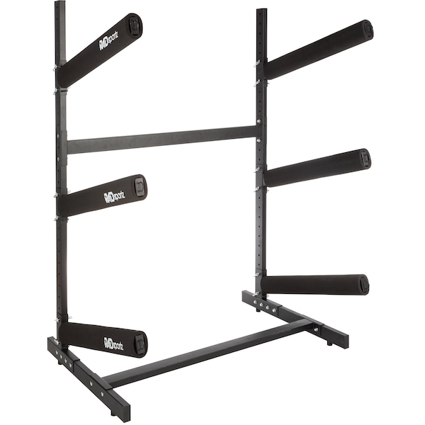 Rad Sportz Kayak Storage Rack - 3-Level Freestanding  Stand with Padded Arms, 300lb Capacity by - 83-7001