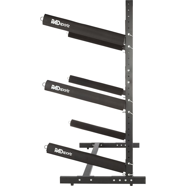 Rad Sportz Kayak Storage Rack - 3-Level Freestanding  Stand with Padded Arms, 300lb Capacity by - 83-7001