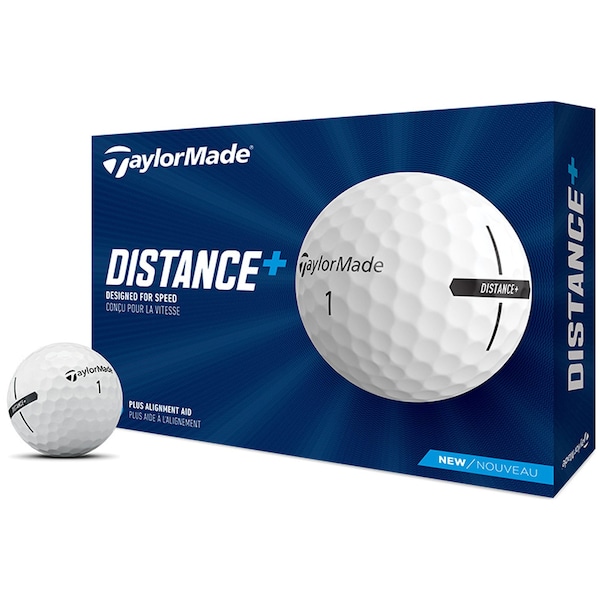 Taylormade Distance+ 21 White Golf Balls - 1 Dozen - N7608601