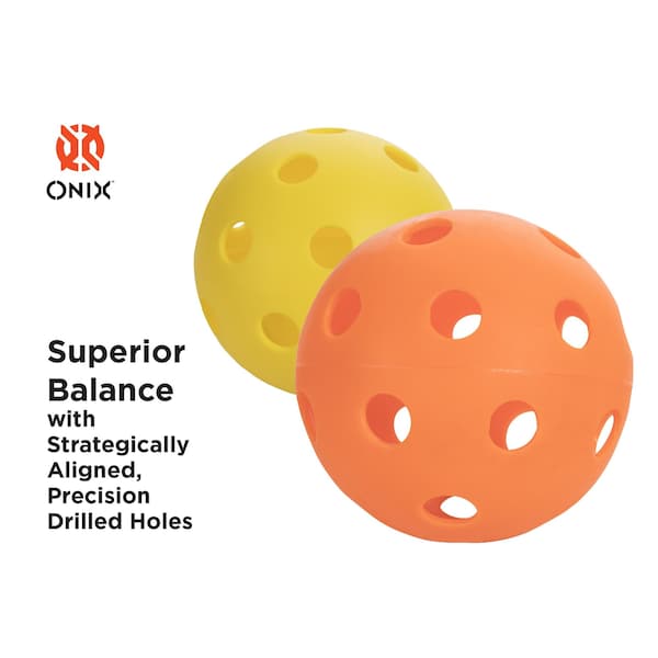Onix Fuse Indoor Pickleball Balls, 100PK - KZ42100Y