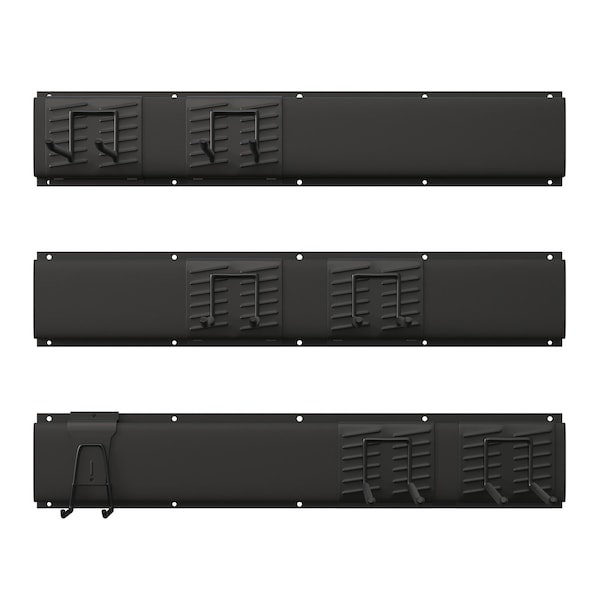 Wakeman Garage Shelving Wall Organizer - Storage Rack for Sports Equipment or Yard Tools by Rad Sportz - 83-GS1000