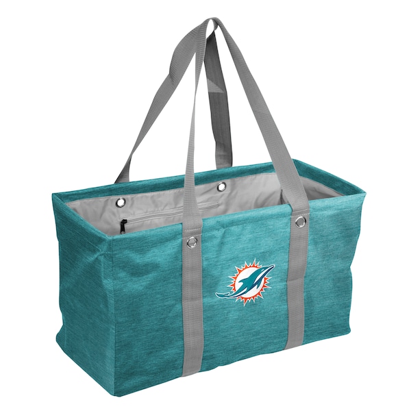 Logo Brands Miami Dolphins Crosshatch Picnic Caddy - 617-765-CR1