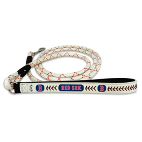 Caseys Boston Red Sox Baseball Leather Leash - M - 4421405576
