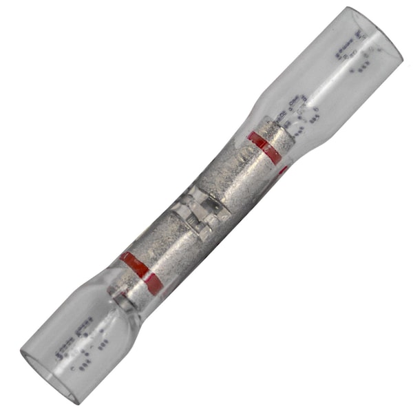 Auveco CRYSTAL CLEAR SEAL BUTT CONN. - 22-18 AWG WINDOW BUTT CONN, PK/15, 15PK - 22967