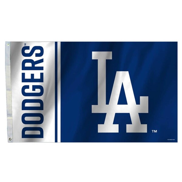 Fremont Die Consumer Products Fremont Die  3 x 5 ft. Los Angeles Dodgers Banner Flag - 2324564219