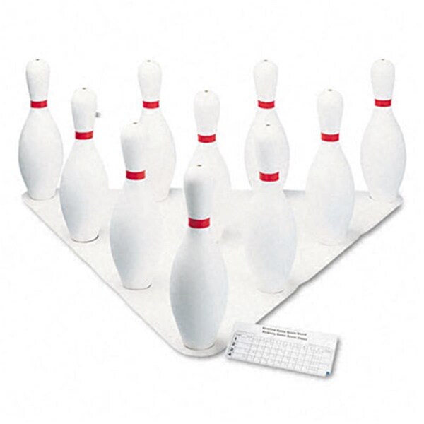Perfectpitch Bowling Set  Plastic/Rubber  White  1 Ball/10 Pins per Set - PE2772844