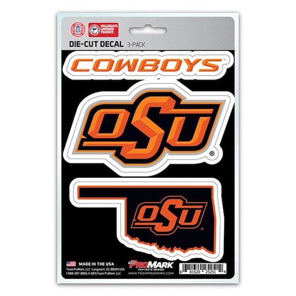Finalfan Oklahoma State Decal - Pack of 3 - FI562384