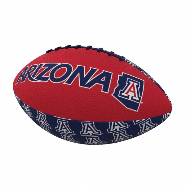 Logo Brands Arizona Repeating Mini-Size Rubber Football - 106-93MR-3