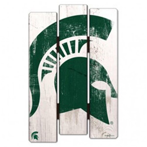 Wincraft Michigan State Spartans Sign 11x17 Wood Fence Style - 3208511641